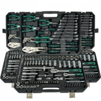 Jeu de douilles en acier au chrome-vanadium 131 pièces, clé à cliquet à 72 dents, outils de réparation automobile à commande manuelle, étui rigide pour mécaniciens