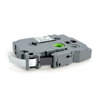 Ruban d'étiquetage compatible pour Brother TZe-111 TZe-211 TZ611, noir sur blanc, laminé, 6 mm, cassette d'étiquettes
