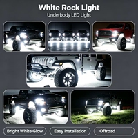 Luces LED Superbrillantes Blancas Puras para Ruedas, 24/48/256 LED Disponibles, Impermeables, para Decoración de Vehículos Todoterreno