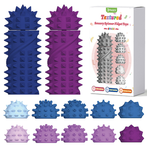 <span class=keywords><strong>Jouet</strong></span> sensoriel texturé en silicone, mini <span class=keywords><strong>jouet</strong></span> anti-stress rotatif pour massage des doigts, pour adultes, soulagement de l'anxiété, cadeau original pour enfants - Product Image 2
