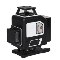 Nivel Láser Rotatorio 4D Verde de 16 Líneas, Autonivelante, Inalámbrico, con Control Remoto, 360 Horizontal y Vertical, MYJ-W10, 16 Líneas