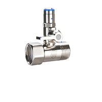 Vannes d'adaptation d'alimentation en eau RO en acier inoxydable SUS304, entrée pivotante femelle G1/2 BSPP x sortie mâle G1/2 BSPP pour 1/4 OD et 3/8 OD