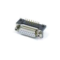Conector D-SUB de 15 Pines DB15 Hembra Tipo DIP R/A para PCB, Conectores de Alta Calidad
