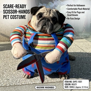 Disfraz de Halloween Edward <span class=keywords><strong>Scissorhands</strong></span> para Perros y Gatos Pequeños y Medianos, Ropa para Mascotas - Product Image 2