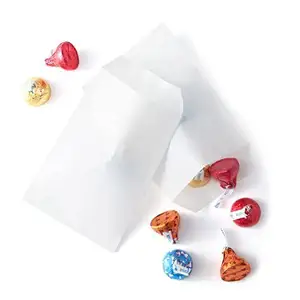 Benutzer definierte Verpackung Papiertüte für Lebensmittel Pergamin Kraft Kekse Candy Stripe Pommes Frites Popcorn Verpackung Papiertüte