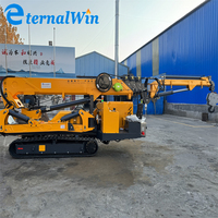 Mini grue sur chenilles grue araignée avec petites grues télescopiques hydrauliques pour espace étroit