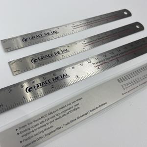 Todos los rangos de tamaños Marca personalizada Grabado Escala de ingeniería de alta precisión Regla de metal de acero - Product Image 3