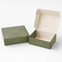 Boîtes d'expédition écologiques personnalisées avec doublure intérieure, boîtes cadeaux avec ceinture en papier, boîtes en papier utilisées pour l'envoi postal