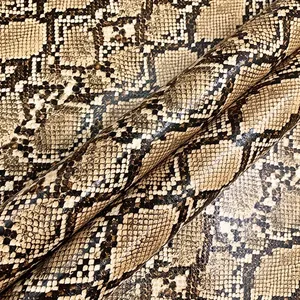 0.5mm Faux foiled da rắn mô hình vải PU da cho túi xách và giày - Product Image 4