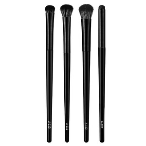 Eyeshadow Eyeliner Brush Set Soft Synthetic Fiber Wood Handle Blade Shaped Flat Fan <b>Eye</b> Makeup Cosmetic Brush - Product Image 1