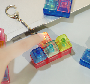 พวงกุญแจคลิกเกอร์ยอดฮิตจากโรงงาน <span class=keywords><strong>ของ</strong></span>เล่นคลายเครียด บรรเทาความวิตกกังวล <span class=keywords><strong>ของ</strong></span>เล่นเสริมประสาทสัมผัส สนุกสนาน สำหรับผู้ใหญ่ - Product Image 2