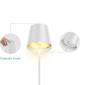 <b>Wireless</b> Touch <b>Lamp</b> Dimmable Led Light 3 Shades White 11x11x37cm Orange Color - Product Image 5