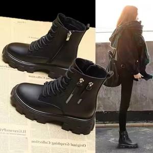 <span class=keywords><strong>Botines</strong></span> 2026, Nuevo Estilo Coreano, Forrados de Lana, Otoño Invierno, Zapatos de Algodón para <span class=keywords><strong>Mujer</strong></span>, Botas de Tacón Alto, <span class=keywords><strong>Botines</strong></span> de Media Pantorrilla para <span class=keywords><strong>Mujer</strong></span> - Product Image 4