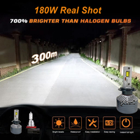 Faros Delanteros LED para Automóvil de Alta Potencia IKAS Factory, 360 W, 60000 LM, H4, 6500 K, H1, H3, H7, H11, 9005, 9006, 9012, H13, Lámparas LED para Automóvil