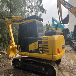 Excavadora de cadenas Komatsu PC130 de segunda mano, modelo 2023, pocas horas de trabajo, alta calidad, 13 toneladas, motor hidráulico, caja de cambios, bomba - Product Image 3