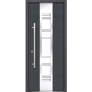 Moderna <span class=keywords><strong>porta</strong></span> in acciaio inox con ingresso principale <span class=keywords><strong>porta</strong></span> di sicurezza <span class=keywords><strong>porta</strong></span> in acciaio con sidelite destra specchio di poppa - Product Image 4
