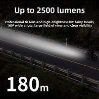 Luz Delantera para Bicicleta ESLNF de Alta Luminosidad, con Múltiples LED, de Aleación de Aluminio, Alimentada por Batería, para Iluminación Nocturna y Ciclismo al Aire Libre