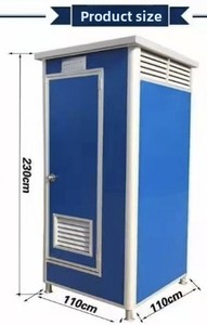 Baixo custo e banheiros pré-fabricados portáteis são adequados para uso ao ar livre. - Product Image 4