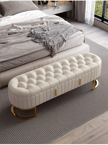 Luxurious Modern Style Bedside <strong>Stool</strong> <strong>with</strong> <strong>Storage</strong> for Bedroom Closet Sofa Shoe Changing Drawer Bench Master Bedroom Living Room - Product Image 6