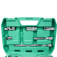Juego de Llaves de Trinquete de Alta Precisión de 1/2" y 72 Dientes, Kit de 32 Piezas con Vasos Métricos para Ajustes Automotrices Profesionales