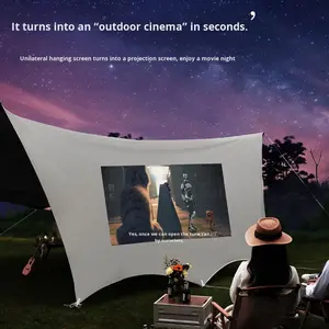 Fellowship Oxford Material> Tente d'auvent étanche de 3000mm Portable Camping Ground Pique-nique Parasol <span class=keywords><strong>Tunnel</strong></span> Pluie en forme de papillon - Product Image 1