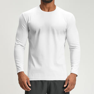 RUIQUWIN Maglietta Sportiva da <span class=keywords><strong>Uomo</strong></span> a Maniche Lunghe, Leggera, Altamente Elastica, Traspirante, per Corsa, Allenamento e Ciclismo - Product Image 4