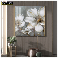 Lukisan dinding minimalis modern 100% buatan tangan, dekorasi dinding kamar tidur, koridor, ruang tamu, hiasan dinding bergambar bunga