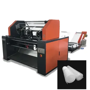 EPE Air Bubble Film Wickels chaum Sheet Roll Slitter Corel ess Rewinder Machine