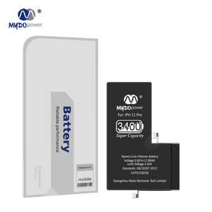 <span class=keywords><strong>Batterie</strong></span> de remplacement pour smartphone Li-Polymère haute capacité 3400 mAh, garantie 12 mois pour téléphones mobiles 11 Pro - Product Image 1