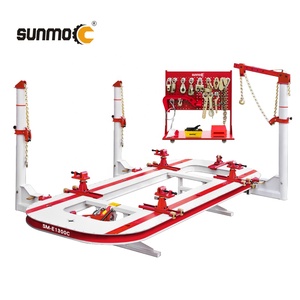 Machine de redressage de châssis Sunmo AUTO BODY SHOP 2 tours ou 3 supports 360 degrés avec pinces offertes, chariot à outils SM-E1300, équipement d'atelier automobile - Product Image 5