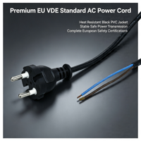 Cable de Alimentación Coreano KR de 2 Pines, Cable H05VV-F con Terminales Engarzados, 250V, para Electrodomésticos, Proveedor OEM