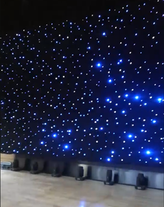 Popular Branco e Azul LED Estrela Pano Tela Céu Noturno Estrela Cadente Cortina com Branco Quente Matrix Luz Backdrop - Product Image 1