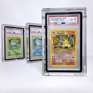 Caja expositora acrílica moderna con tapa magnética para tarjetas clasificadas, 99% de bloqueo UV, apilable, fácil montaje, almacenamiento de escritorio - Product Image 4