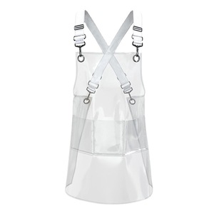 Tablier de Salon Transparent en Tpu, épais, sans manches, Logo personnalisé, vente directe en usine - Product Image 1