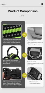 OEM logotipo personalizado duradero reflectante de lujo al por mayor entrenamiento al aire libre perro <span class=keywords><strong>Collar</strong></span> ajustable transpirable ligero Nylon <span class=keywords><strong>Collar</strong></span> para mascotas - Product Image 5