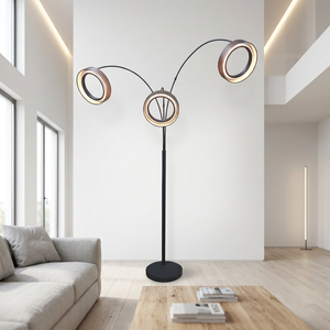 LED 100-240V Indoor Metal 1920~2250MM IP20 Lumetal AC Power High Brightness <b>Light</b> Yellow Cylindrical Floor Fishing Lamp Hotel - Product Image 4
