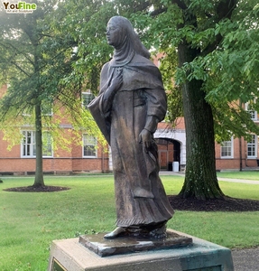 Escultura Religiosa <span class=keywords><strong>de</strong></span> Bronce <span class=keywords><strong>de</strong></span> Tamaño Real YOUFINE, Estatua <span class=keywords><strong>de</strong></span> <span class=keywords><strong>Santa</strong></span> Catalina <span class=keywords><strong>de</strong></span> <span class=keywords><strong>Siena</strong></span> para Iglesia - Product Image 4