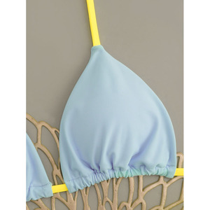 Nuovo Set Bikini Brasiliano 2026 con Perizoma <span class=keywords><strong>e</strong></span> Allacciatura al Collo, Stile Sexy con Volant, Due Pezzi - Product Image 3
