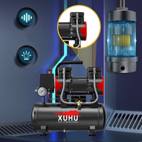 Haute qualité 220V Portable 1.1KW/1.5HP Piston petit compresseur d'air avec réservoir d'air 10L moteur sans huile et moteur refroidi par air