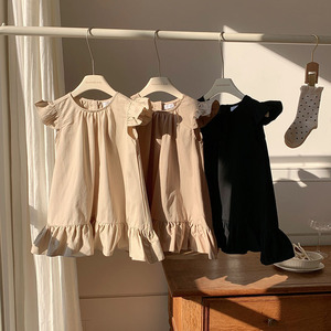 Robe d'été sans manches pour filles avec nœud <span class=keywords><strong>Jupe</strong></span> pour enfants <span class=keywords><strong>à</strong></span> <span class=keywords><strong>volants</strong></span> Robe de princesse <span class=keywords><strong>à</strong></span> col en O pour petites filles - Product Image 2