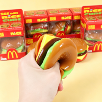Jouet Squishy Hamburger en Maltose, Doux, Rebondissant, à Remontée Lente, Anti-Stress, pour Enfants et Adultes, Décompression Transfrontalière