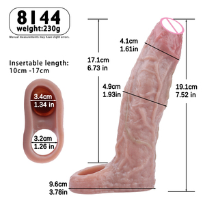 Funda Vibradora de Silicona Realista para Pene, Control por Aplicación Inteligente, Interacción a Larga Distancia, Juguete de Placer Masculino - Product Image 6