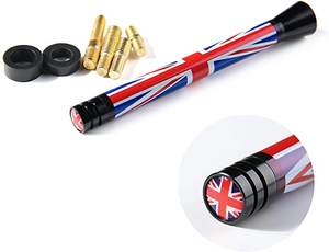 Union Jack UK allemagne drapeau <span class=keywords><strong>antenne</strong></span> do carro mât <span class=keywords><strong>antenne</strong></span> de toit de voiture courte stuveteuse pour <span class=keywords><strong>Mini</strong></span> <span class=keywords><strong>Cooper</strong></span> R55 R56 R57 R60 F55 F56 - Product Image 2
