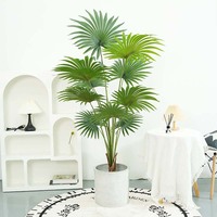 Tanaman Plastik Buatan Strelitzia Banyan Gaya Nordik, Pot Tinggi, Dekorasi Ruang Tamu, 200cm