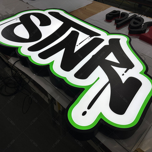 Phong Cách Mới Miễn Phí Thiết Kế Không Thấm Nước Acrylic Dấu Hiệu Tùy Chỉnh Ánh Sáng Hộp UV In 3D Biểu Tượng Dấu Hiệu Phía Trước Thắp Sáng LED Chiếu Sáng Dấu Hiệu Cho Trang Trí Nội Thất - Product Image 2