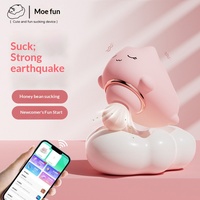 Yun Meow Meng Fun Vibrator für Frauen mit Saugfunktion und Vibration, Niedlicher Tragbarer Elektrischer Vibrator für Mädchen im Wohnheim