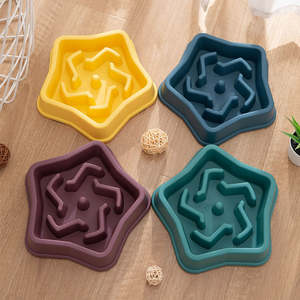 Lynpet Fábrica Direto Plástico Anti-asfixia Pet Lento Comer Prato Tigelas De Comida De Gato Alimentador Lento Tigela Do Cão - Product Image 2