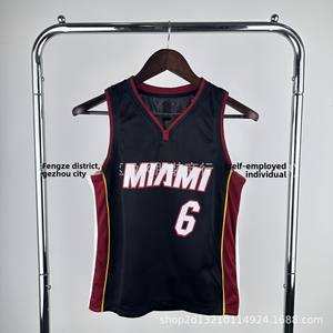 Maillots de basket-ball unisexes pour enfants et jeunes en fibre de polyester, impression à chaud, n° 6 pour James, n° 3 <span class=keywords><strong>Dwyane</strong></span> <span class=keywords><strong>Wade</strong></span>, n° 22 Jimmy Butler - Product Image 4