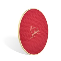 Miroir de poche compact personnalisé de luxe en métal avec logo estampé or, cadeau promotionnel de mode