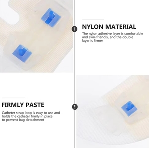 Producto de plástico médico desechable de 3cm x 9cm para pasta de fijación de catéter de mariposa PICC CVC/dispositivo de fijación de seguridad - Product Image 6